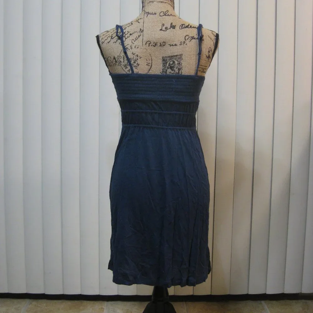 NWT American Eagle AE navy blue dress XS extra small_4